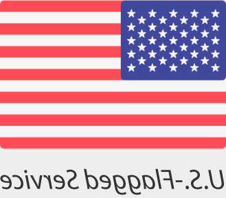 US flag with US-Flagged Service caption